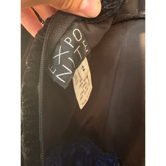 Vintage Velvet Polka Dot Dress Long Sleeve Party Cocktail Dress Retro - Picture 10 of 10